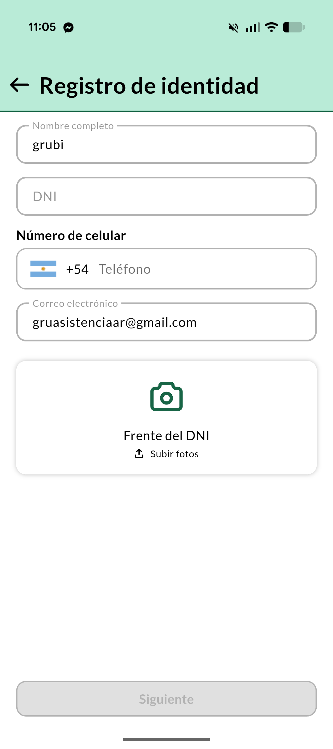 Paso 4 - Completá tus datos personales