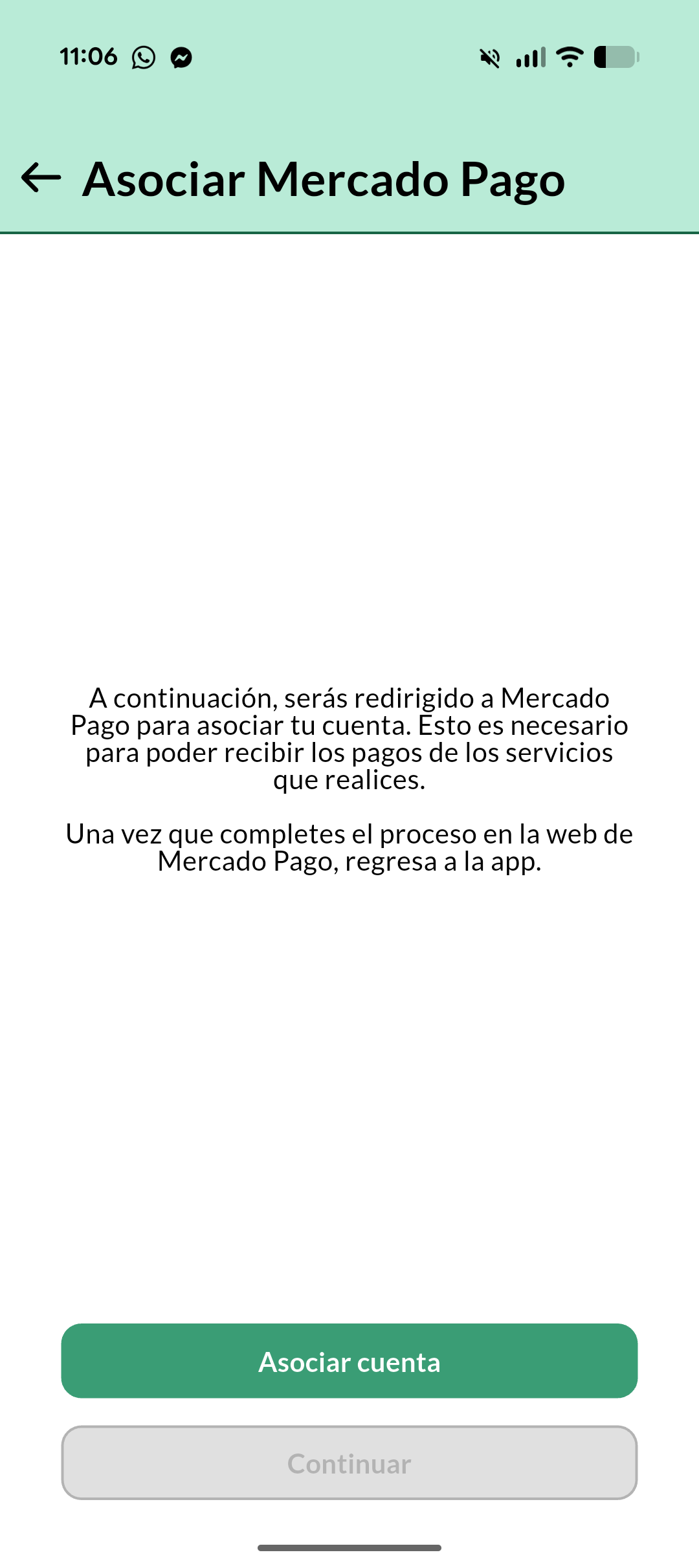 Paso 10 - Asociá tu cuenta de Mercado Pago